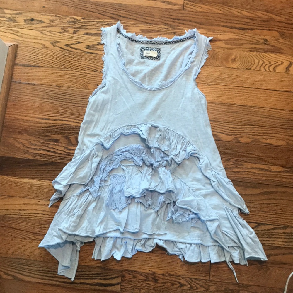 Blue fringe tank